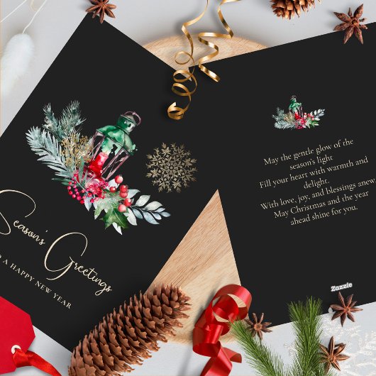 Moderne Minimalistische Stijlvolle Script Prettig Feestdagenkaart