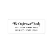 Moderne Minimalistische Stijlvolle Script Retourad Zelfinktende Stempel (Design)