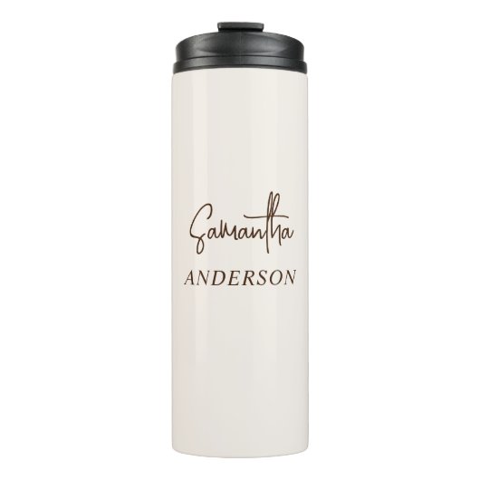 Moderne minimalistische stijlvolle thermische tumb thermosbeker (Voorkant)