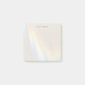 Moderne Minimalistische Stippelrooster Persoonlijk Post-it® Notes (Voorkant)