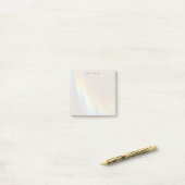 Moderne Minimalistische Stippelrooster Persoonlijk Post-it® Notes (Op bureau)
