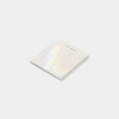 Moderne Minimalistische Stippelrooster Persoonlijk Post-it® Notes (Schuin)