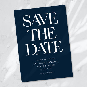 Moderne minimalistische stoutmoedige typografie br save the date