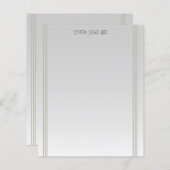 Moderne minimalistische streep grijs verloop (Voorkant / Achterkant)