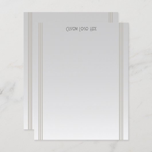 Moderne minimalistische streep grijs verloop (Voorkant / Achterkant)