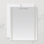 Moderne minimalistische streep grijs verloop (Voorkant)