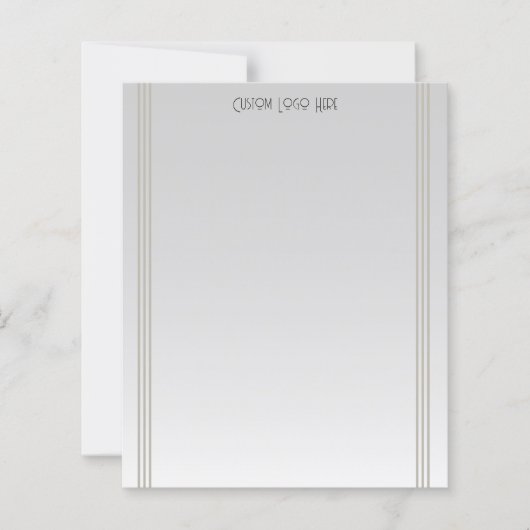 Moderne minimalistische streep grijs verloop (Voorkant)