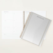 Moderne minimalistische streep grijs verloop planner (Display)