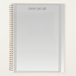 Moderne minimalistische streep grijs verloop planner