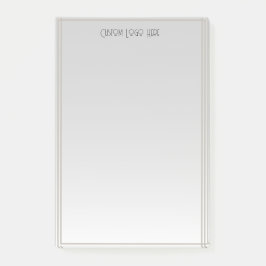 Moderne minimalistische streep grijs verloop post-it® notes