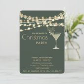 Moderne minimalistische strijklampen cocktailparty kaart (Staand voorkant)