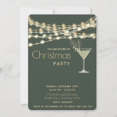 Moderne minimalistische strijklampen cocktailparty kaart (Voorkant)