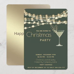 Moderne minimalistische strijklampen cocktailparty kaart