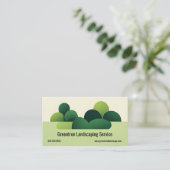 Moderne minimalistische struiken Landscaping Servi Visitekaartje (Staand voorkant)