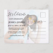 Moderne minimalistische studiegroep 2 FOTO Aankondigingskaart (Achterkant)