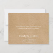 Moderne minimalistische supermarkt bedankkaart (Achterkant)