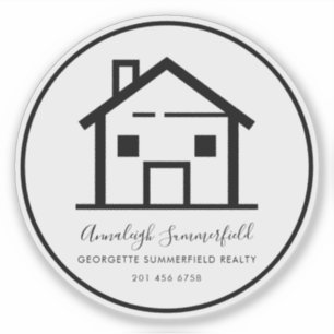 Moderne minimalistische swag voor onroerend goed sticker