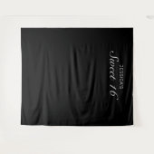 Moderne Minimalistische Sweet 16 Foto Achtergrond Wandkleed (Voorkant (horizontaal))