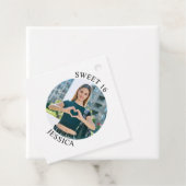 Moderne minimalistische Sweet 16 Verjaardagskring  Bedankjes Labels (In situ)