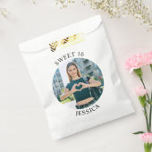 Moderne minimalistische Sweet 16 Verjaardagskring Bedankzakje (Gezegeld)