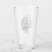 Moderne minimalistische Sweet 16 Verjaardagskring  Glas (Achterkant)