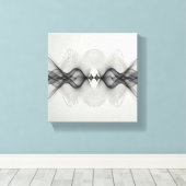 Moderne Minimalistische Symmetrische Lijnkunst - A Canvas Afdruk (Insitu (Houten vloer))