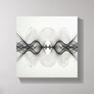 Moderne Minimalistische Symmetrische Lijnkunst - A Canvas Afdruk