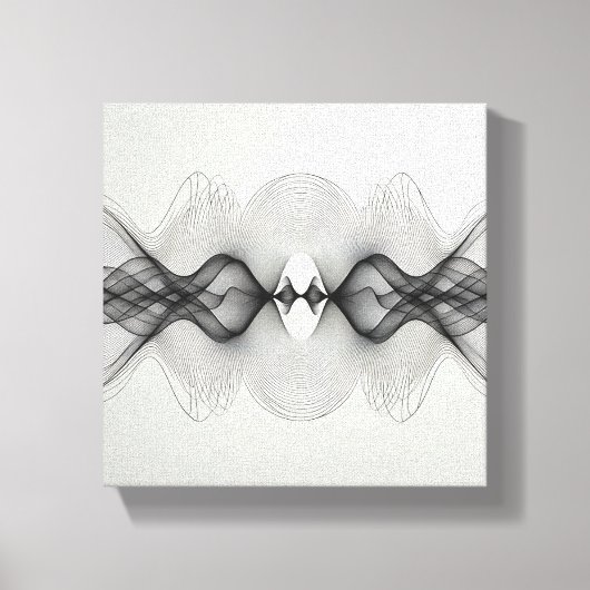 Moderne Minimalistische Symmetrische Lijnkunst - A Canvas Afdruk (Voorkant)