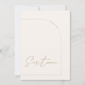 Moderne minimalistische tabel zestien tabel kaart (Voorkant)