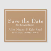 Moderne minimalistische Tan Beige (Voorkant)