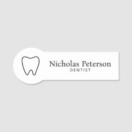 Moderne minimalistische tandarts tandheelkundige k naamplaatje