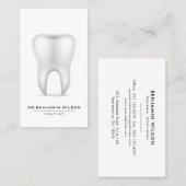Moderne minimalistische tandheelkundige visitekaartje (Voorkant / Achterkant)