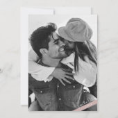 Moderne minimalistische Taupe bruiloft Save the Da Kaart (Achterkant)