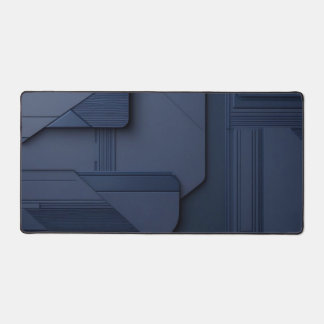 Moderne Minimalistische Tech Oppervlak in Diepblau Bureaumat