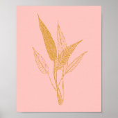 Moderne, minimalistische tekenteken voor de botani poster (Voorkant)