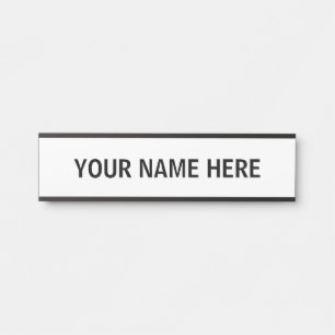 Moderne minimalistische tekst stijl deur bord deurbordje