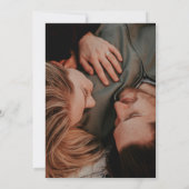 Moderne Minimalistische Terracotta Boho Bruiloft Kaart (Achterkant)