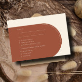 Moderne minimalistische terracotta boog foto RSVP-