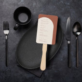 Moderne Minimalistische Terracotta Boog Trouwprogr Handwaaier