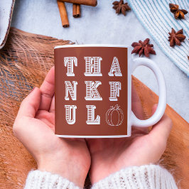 Moderne minimalistische terracotta dankbaar koffiemok