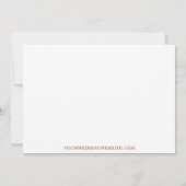 Moderne minimalistische terracotta kalender budget kaart (Achterkant)