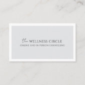 Moderne minimalistische therapeut visitekaartje (Voorkant)
