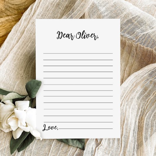 Moderne Minimalistische Tijd Capsule Note Bericht Bedankkaart