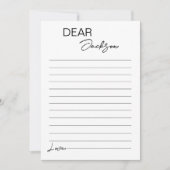 Moderne Minimalistische Tijdscapsule Notitie Beric Bedankkaart (Voorkant)