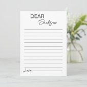 Moderne Minimalistische Tijdscapsule Notitie Beric Bedankkaart (Staand voorkant)