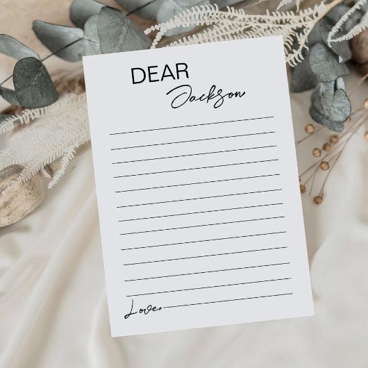 Moderne Minimalistische Tijdscapsule Notitie Beric Bedankkaart