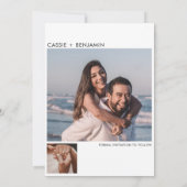 Moderne Minimalistische Tijdschrift Stijl Save The Date (Achterkant)