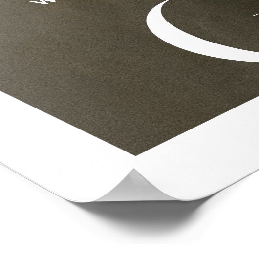 Moderne Minimalistische Tijdschriftcover | Geboort Poster (Hoek)