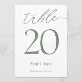 Moderne minimalistische tintkaart en menu's (Voorkant)