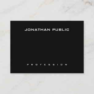 Moderne, minimalistische tonendy zwart-wit visitekaartje